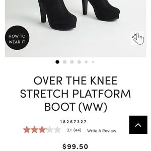 Torrid Over the Knee Platform Boots
